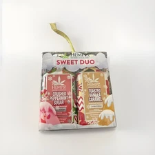 Hempz Sweet Duo Crushed Peppermint Sugar & Toasted Vanilla Caramel 2.25oz ea New