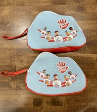 Turkish Airlines Kids Airplane Amenity Pouch Lot of 2 Travel Kit Headphone Child