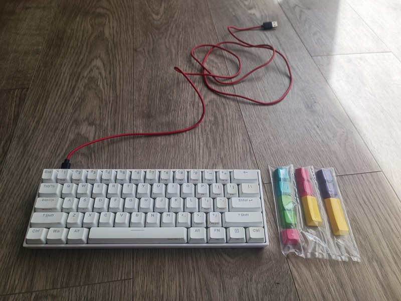 Anne Pro 2 Mechanical Keyboard 60% White - Good Condition