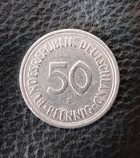 50 Pfennig 1950  J    Sehr sch&ouml;n  Umlaufm&uuml;nze