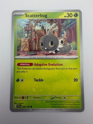 #008/198 Scatterbug Normal Common - Pokémon Scarlet & Violet English NM