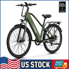 Electric Bike Rear Motor 1100W 48V 12.8AH Ebike FatTire 62MPH Electric Bicycle