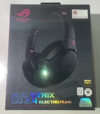 ASUS ROG Strix Go 2.4 Electro Punk Wired/Wireless Gaming Headphones Brand New