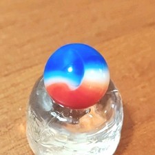 Vintage Peltier Glass Superman Marble .62