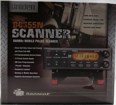 Uniden BC355N 300 Channel Mobile Base Scanner for sale online | eBay