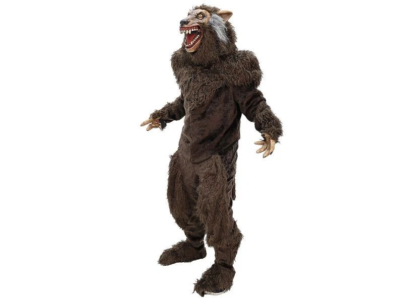 Disfraz de Hombre Lobo Adulto Halloween Traje de Vestir Luna Llena Juego Vestido Fiesta Foto 4 de 4