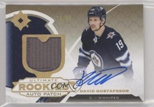 2019 Ultimate Collection Rookies Gold 70/99 David Gustafsson #163 Patch Auto sq1
