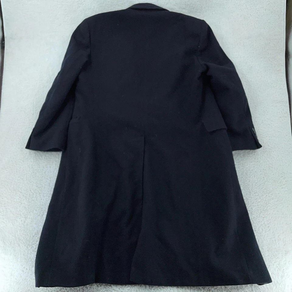 Christian Dior Coat Mens 48 Black Monsieur Sport Long Made USA *MISSING BUTTON* - Image 4 of 4