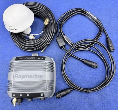 Raymarine SR150 SiriusXM Satellite Weather & Audio Receiver W/ Ant & All Cables