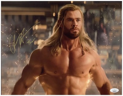Chris Hemsworth Signed 11x14 Photo Marvel Thor Autographed JSA COA