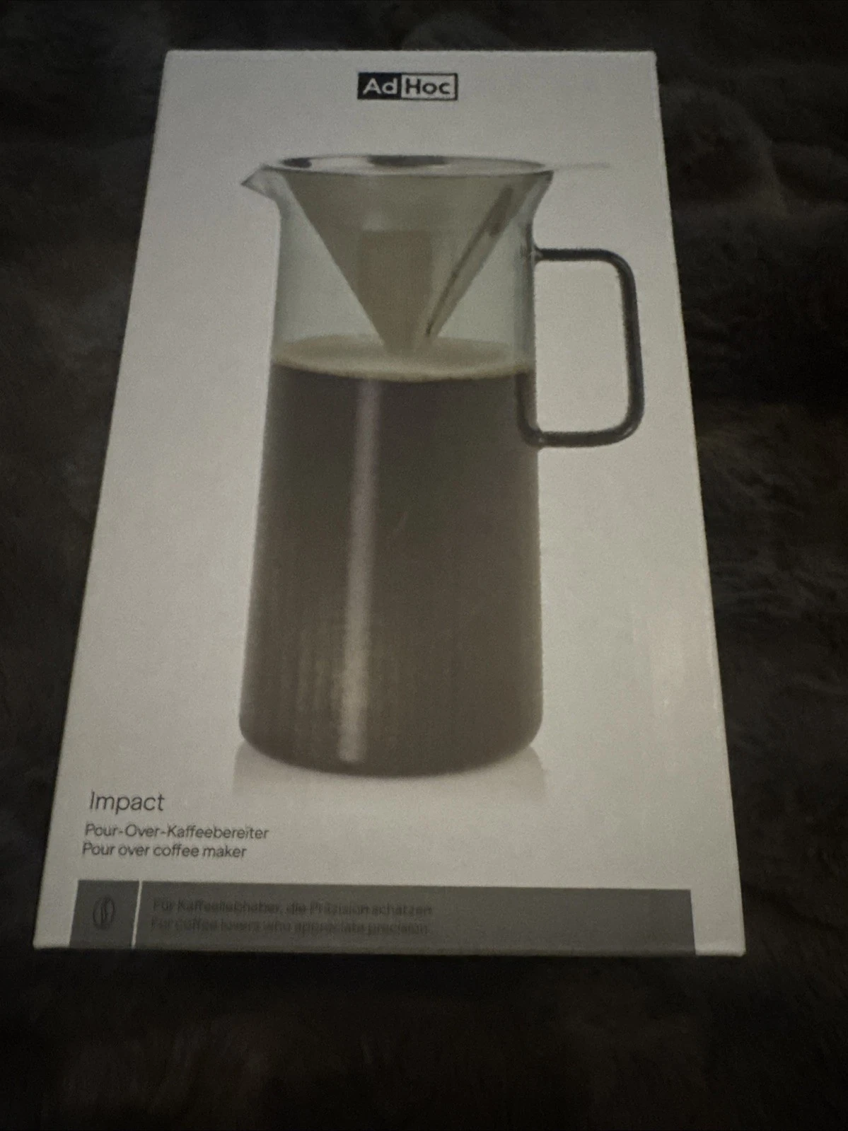 AdHoc Impact French Press Coffee Maker New