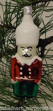 European Guard Soldier Old World Ornament Glass