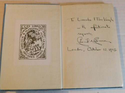 BK inscribed to AMBASSADOR to GREECE LINCOLN MACVEAGH by Future Ambassador CANON - Picture 2 of 6