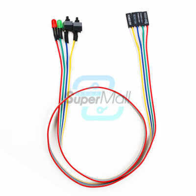 65cm atx Power & Reset Switch + 2led HDD PC Desktop Computer ATX Cable button