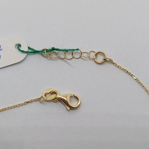BRACCIALE DA DONNA A MAGLIA CON SFERE IN ORO GIALLO E BIANCO 18KT 1,3 GR. (7906) - Imagen 2 de 12