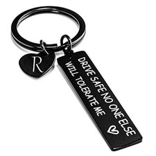 Drive Safe Keychain For Boyfriend: Valentines Day Gifts For Men 26 Black-r