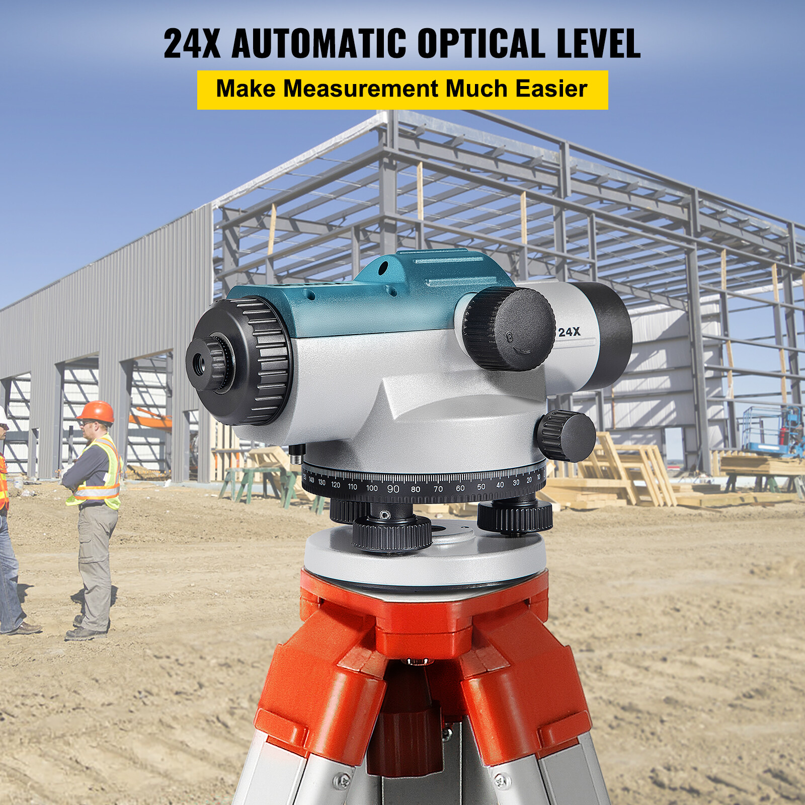 Level Control Optical VEVOR Automatic Optical Level 24X Optical Level Kit Waterproof w ...