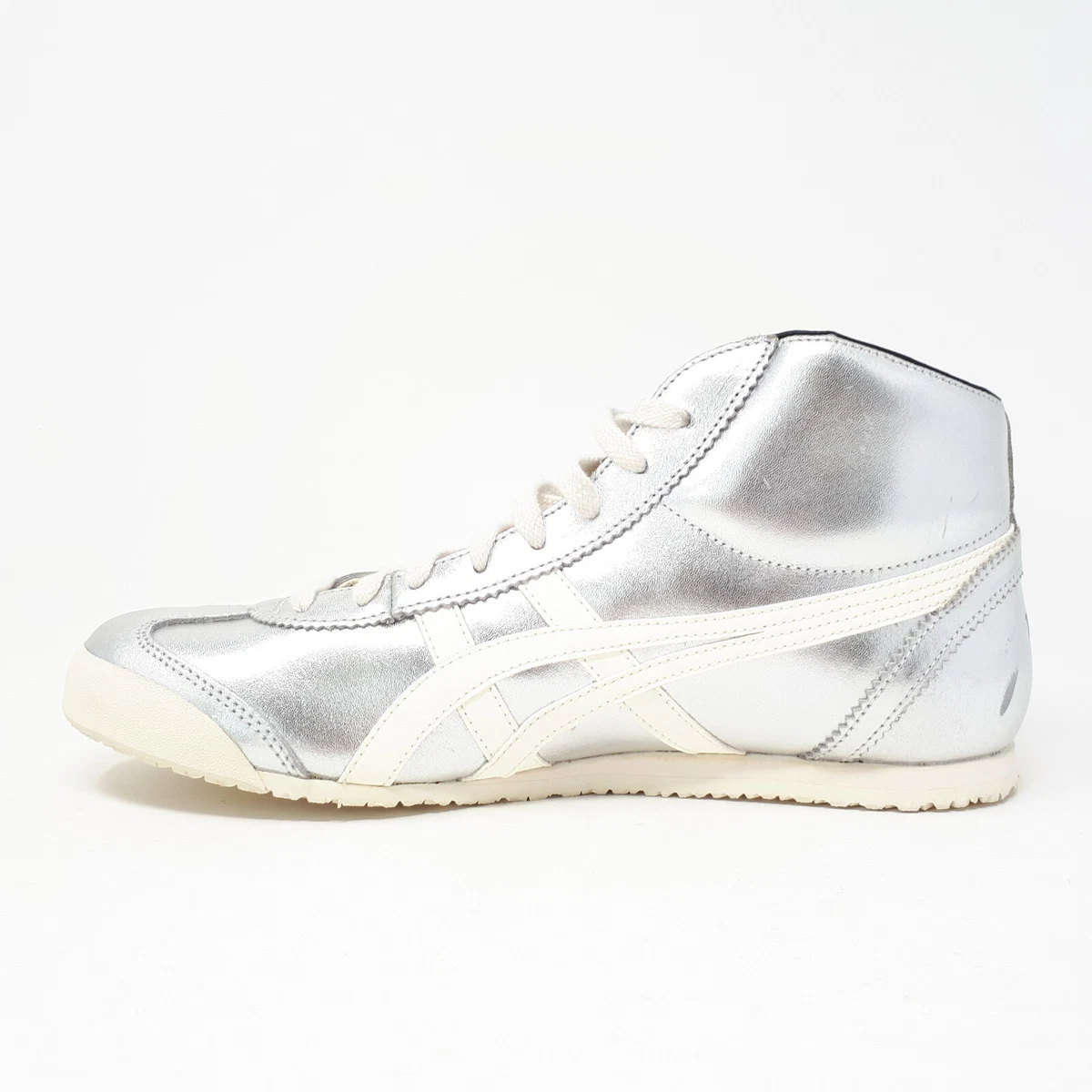 NEW Onitsuka Tiger Mexico 66 Mid Runner Silver Shoe Sneaker Mens 9 | eBay