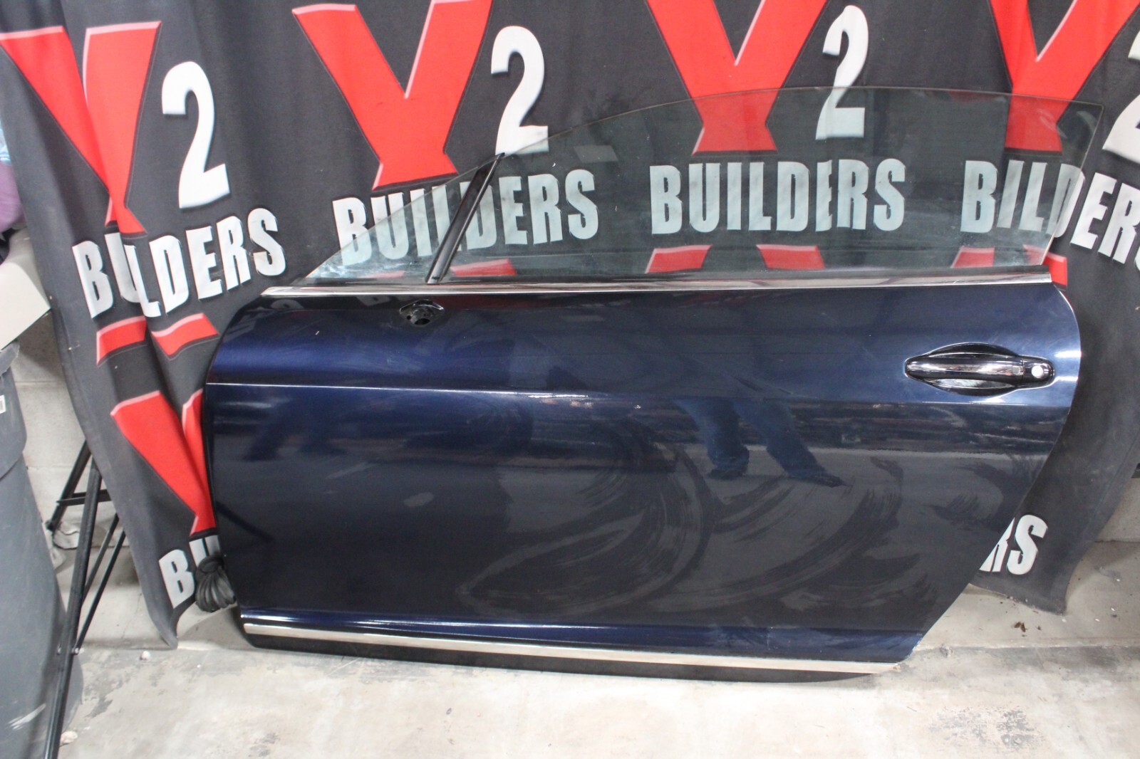 2006 Bentley Continental Driver Door with Windows and Speakers PC# Dark Sapphire