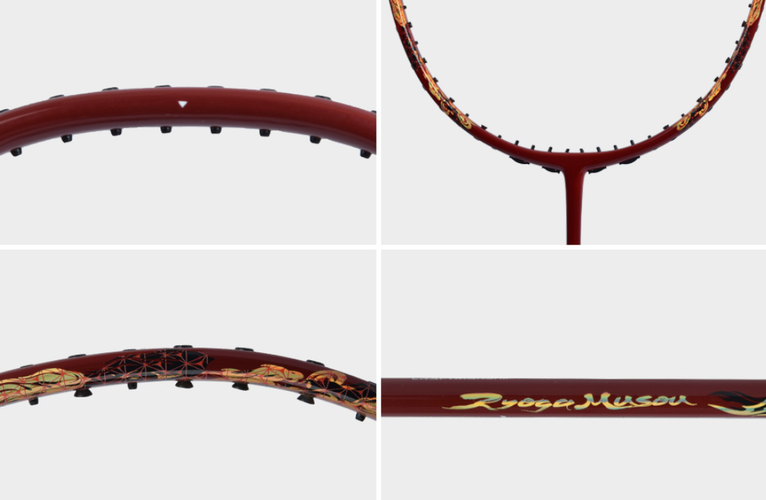 GOSEN BRGMS4JSR5 Badminton Racquet, Surpassing Musou SUNRISE RED