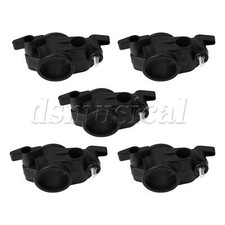 5Pcs Electronic Drum Rack Clamp Mounting Clip Holder 19mm Black Plastic