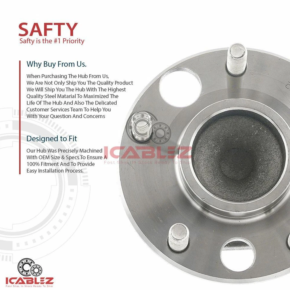 [TRASERO (cantidad 1)] Buje para Cadillac Seville 1980-1981 modelo tracción delantera con frenos de tambor traseros Foto 4 de 4