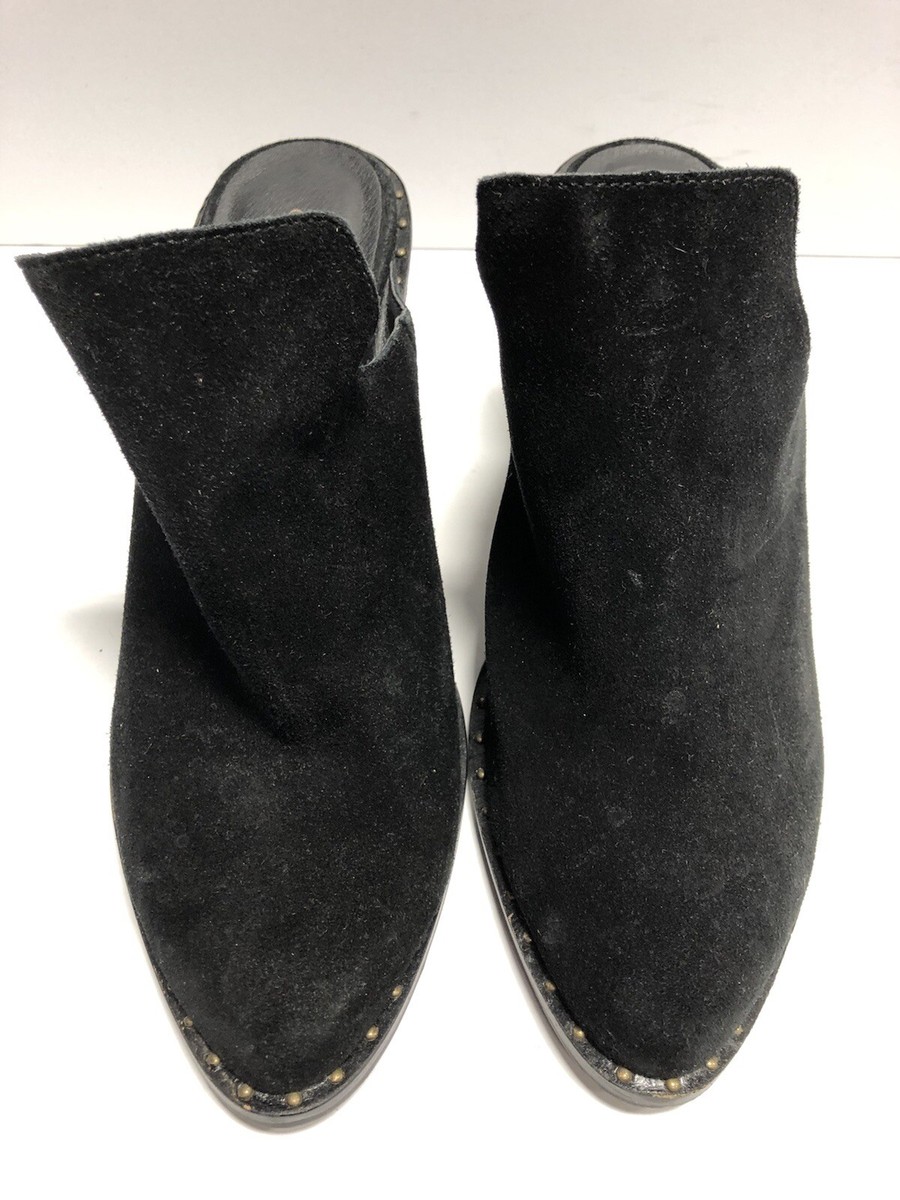 Chinese Laundry Women's Springfield Ankle Boot - Western Slip-On Mule Bootie With Stacked Heel