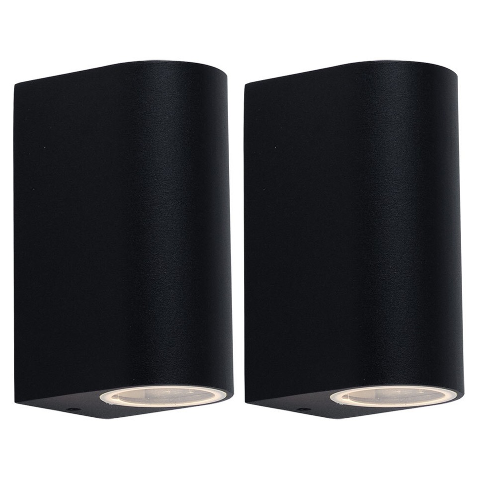 Applique LED da esterno Leva 2 luci calde quadrato antracite IP54
