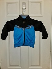 Nike Full Zip Up Jacket Baby Boy 24M Black/Blue-EUC