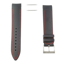 Cinturino cuciture gomma rossa Hamilton Khaki GMT/ETO/Regatta 21mm H600.776.111