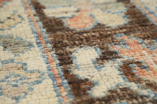 Vegetable Dye Authentic Oushak Turkish Rug 7x10 ft Handmade Wool Carpet - Picture 11 of 21