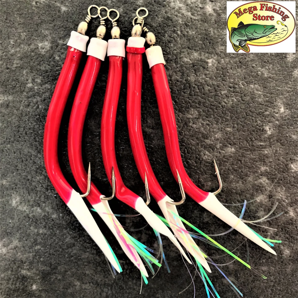 FLADEN Gummimak Gummi Makk Mac Mack Norwegen Gummimakk Dorsch Vorfach Beifänger