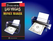 MAGIC MONEY MAKER PRINTER + 25 Tricks Booklet Kit Machine Change Paper To Real