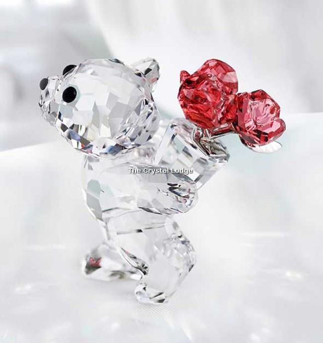 SWAROVSKI CRYSTAL KRIS BEAR SAY IT WITH ROSES 5063324 MINT BOXED