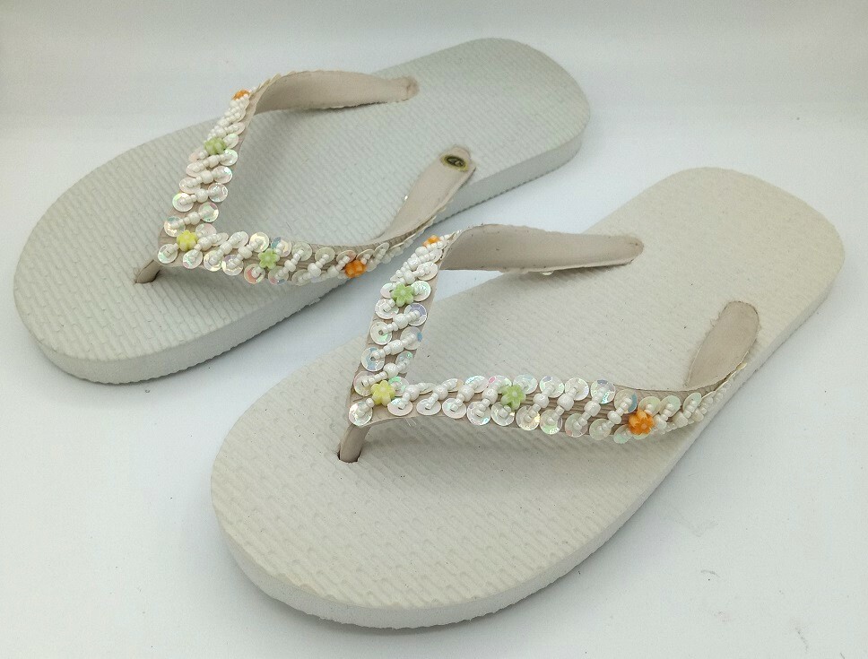 Ojotas Con Lentejuelas Sandalia De Lentejuelas 06 Luna Chiara NEGRO