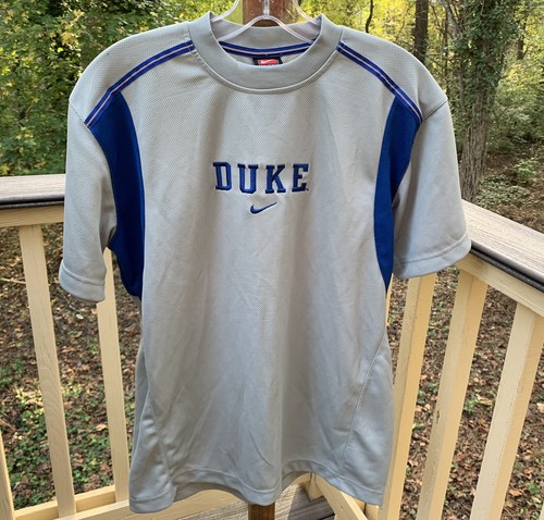 Nike Boys Large DUKE UNIVERSITY BLUE DEVILS Top Shirt Gray Blue ~ NWOT |  eBay