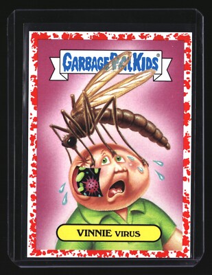 Garbage Pail Kids VINNIE VIRUS 2b (2017 GPK Series 1 Adam-Geddon) Red Parallel