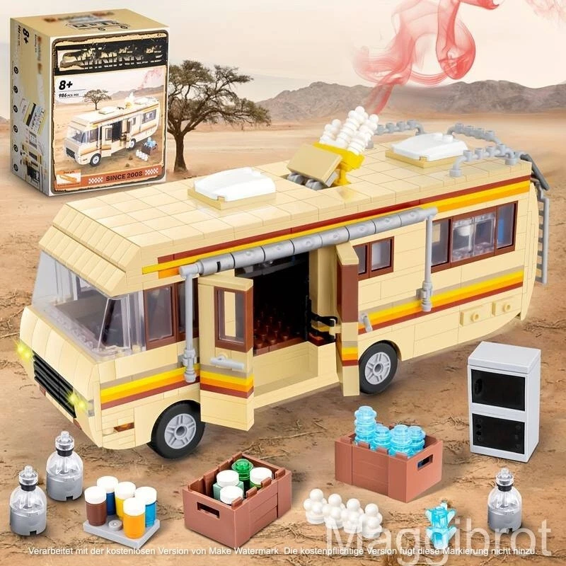 MORK U.A. Breaking Bad Meth Camper Heisenberg Kultserie Super Klemmbausteine 986 pcs