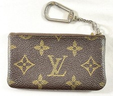 LOUIS VUITTON Monogram Pochette Clefs Key Pouch Wallet Coin Purse