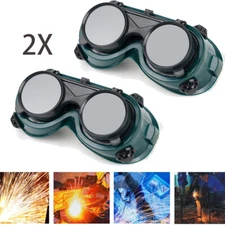 Flip Up Oxy Cutting Welding Safety Glasses Solder Welder Goggles Eye Protection