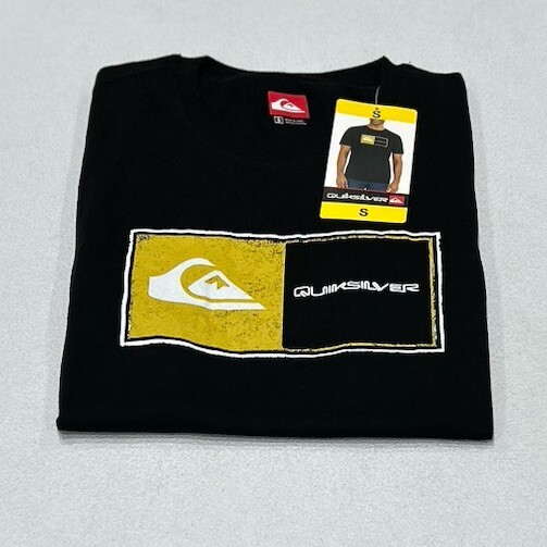 Quiksilver Men's Crewneck Short Sleeve Graphic T-Shirt, Black, Size S