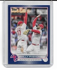 2022 Topps Update Royal Blue Philly Phenoms Rhys Hoskins Bryce Harper #US112