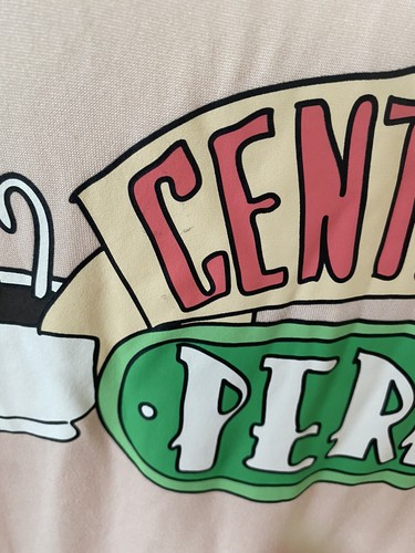 Friends Central Perk Knit Pajama Top Pink Size M NWOT - Picture 3 of 11