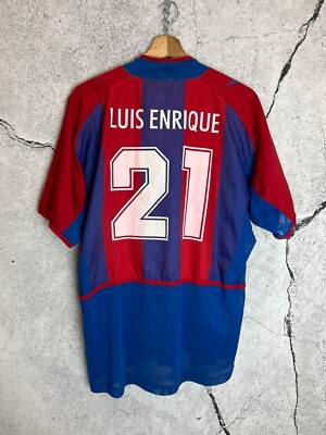 Vintage 00s FC Barcelona Luis Enrique 21 soccer jersey | eBay