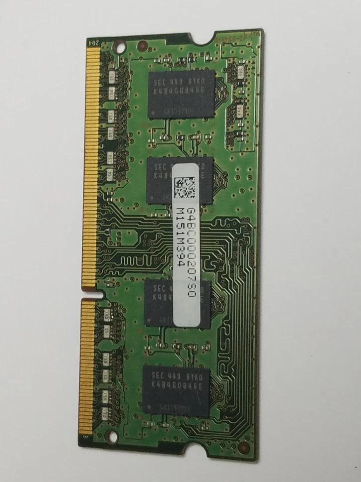 Samsung 4GB Laptop Memory 1RX8 PC3L-12800S-11-13-B4 M471B5173EB0-YK0 - Image 2 of 2