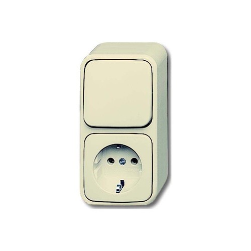 Busch-Jaeger Presa Singola Schuko 2300EAP-09-503: Bianca, 16A 250V, Montaggio A Parete, Morsetti A Vite
