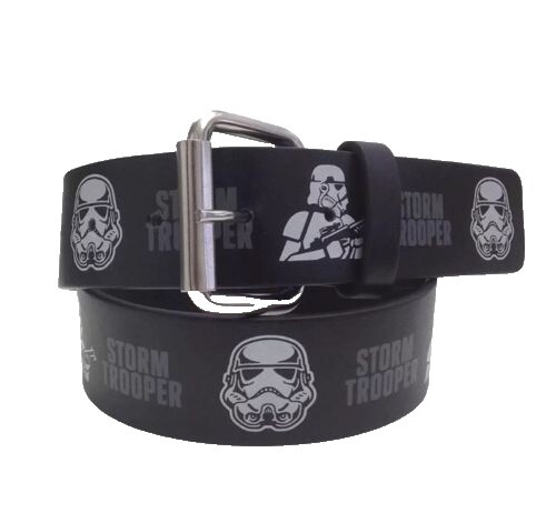 Stussy SS-Link Silver Buckle Black Leather Belt Size S/M | eBay