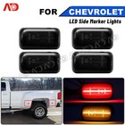 4xSmoked Lens Led Side Marker Lights Lamps For 2015-2023 Chevy Silverado 2500Hd