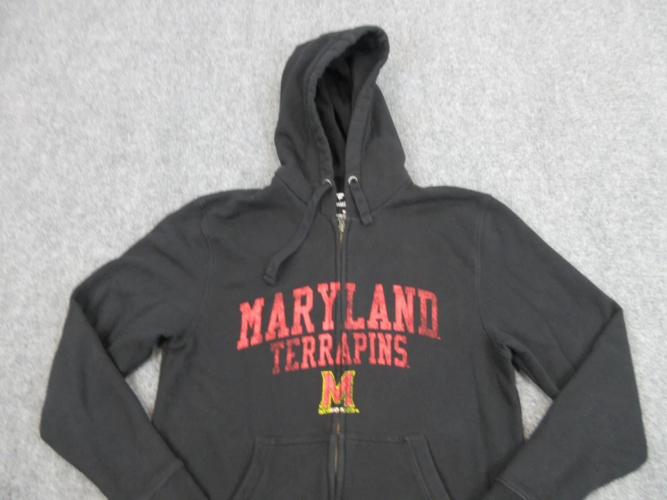 Maryland Terrapins Sweater Mens Adult Medium Black College Basketball Fanatics - Image 3 of 4