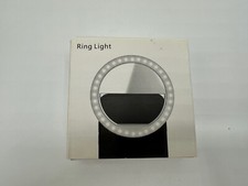QIAYS Selfie Ring Light Battery Powered Clip White